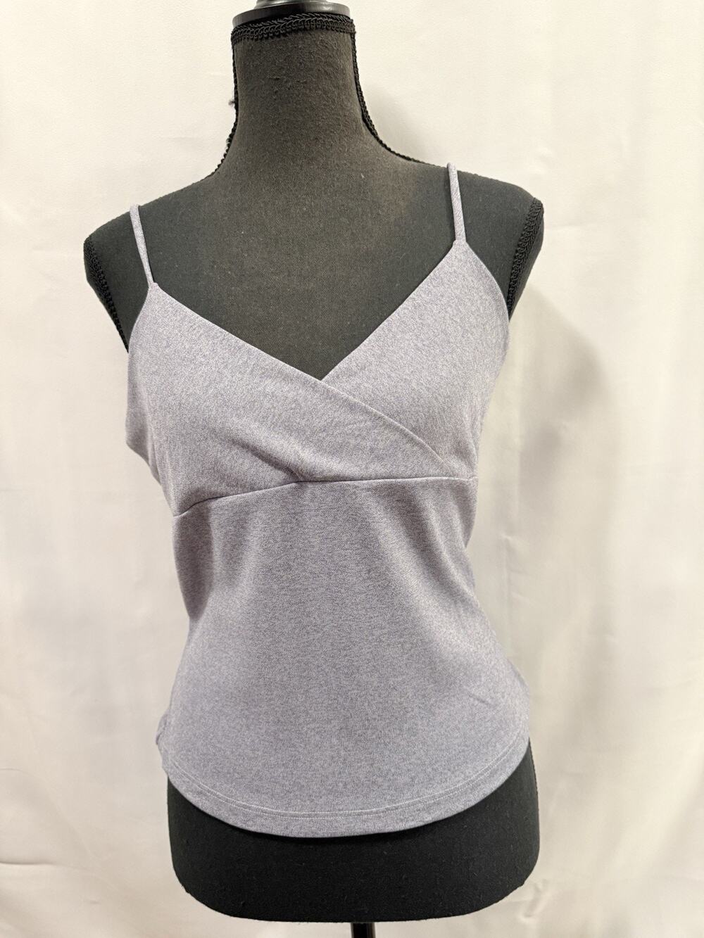 Moe Moe Vintage Y2K 90s Lavender Wrap Front Cami Tank Top USA Made Large